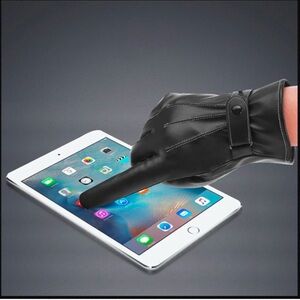 PU Leather Thermal Touch Screen Gloves, 9 inches x4 inches;new